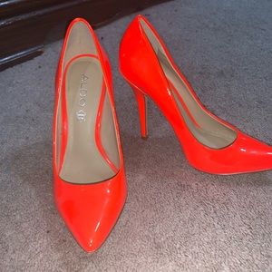 Neon Orange Heels